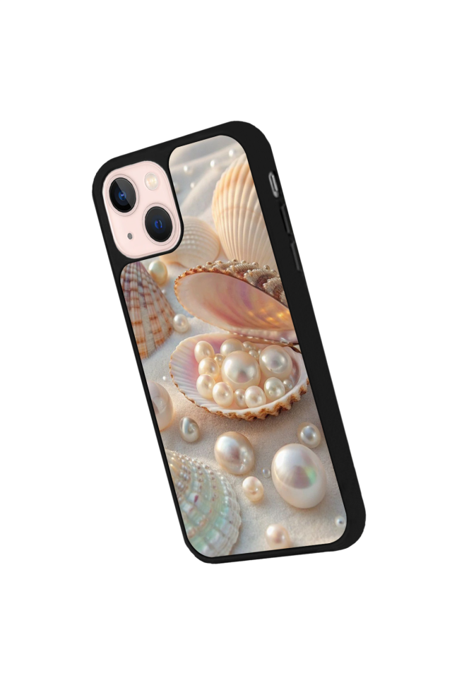 iPhone 15 Uyumlu  İnci Tasarımlı Glossy Premium Kılıf