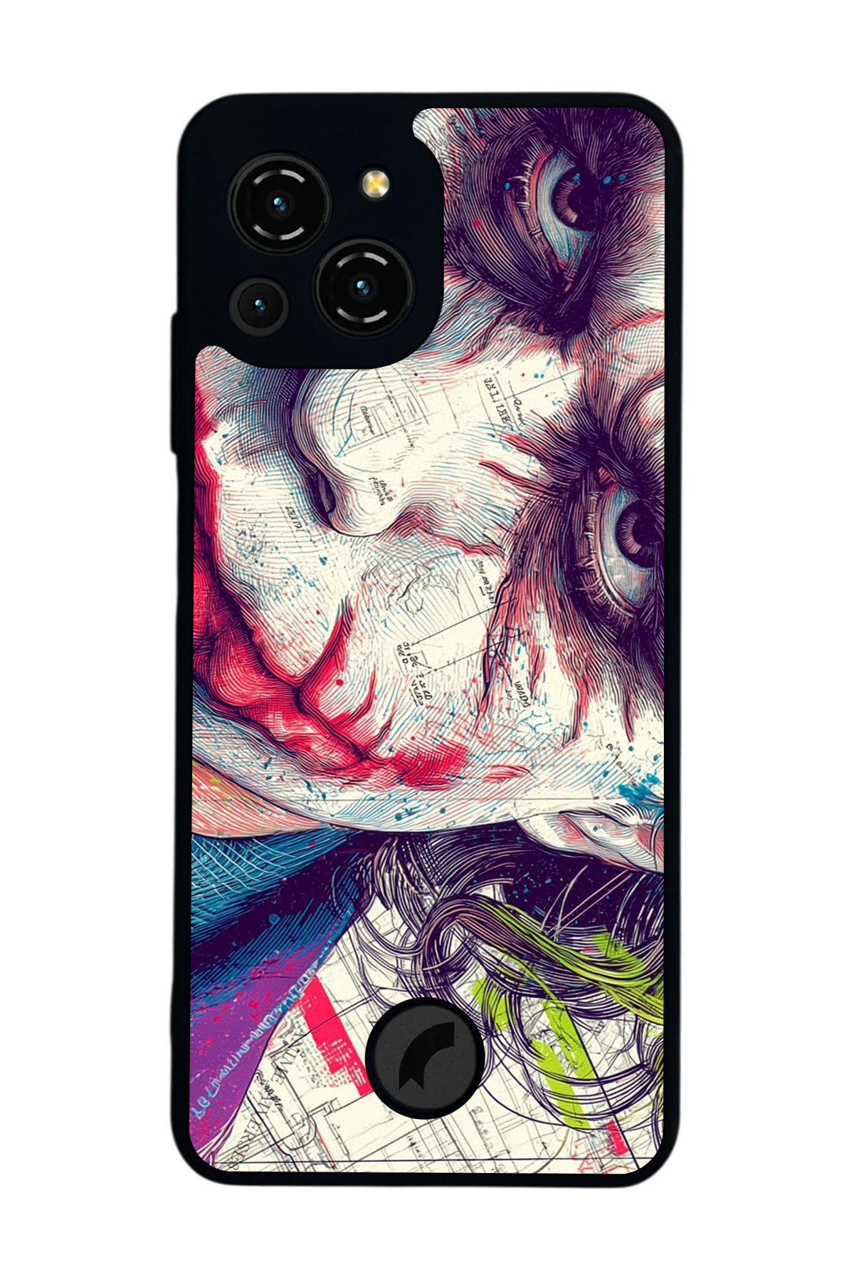 Reeder S23 Pro Max Uyumlu Joker Tasarımlı Glossy Premium Kılıf