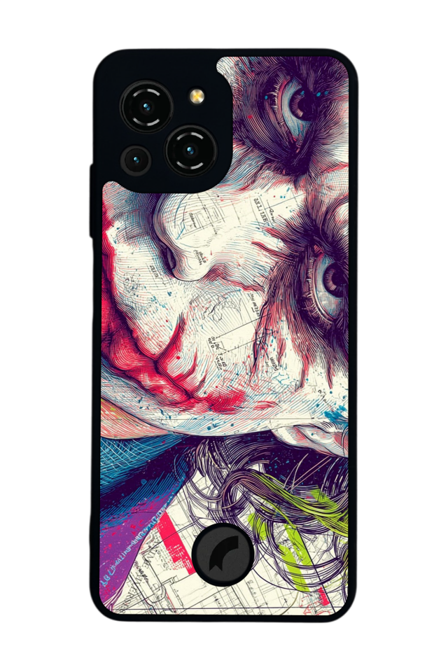 Reeder S23 Pro Max Uyumlu Joker Tasarımlı Glossy Premium Kılıf