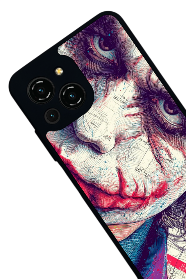 Reeder S23 Pro Max Uyumlu Joker Tasarımlı Glossy Premium Kılıf