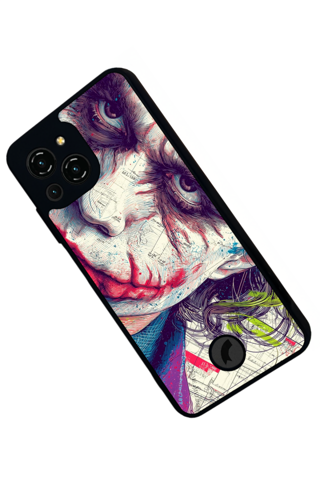Reeder S23 Pro Max Uyumlu Joker Tasarımlı Glossy Premium Kılıf