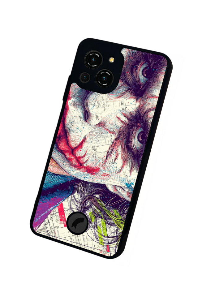 Reeder S23 Pro Max Uyumlu Joker Tasarımlı Glossy Premium Kılıf