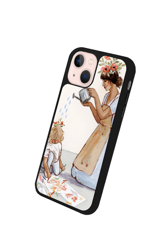 iPhone 14 Plus Uyumlu Kalp Love Tasarımlı Glossy Premium Kılıf