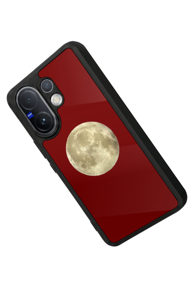 Vivo V60 Uyumlu Kirmizi Tasarımlı Glossy Premium Kılıf