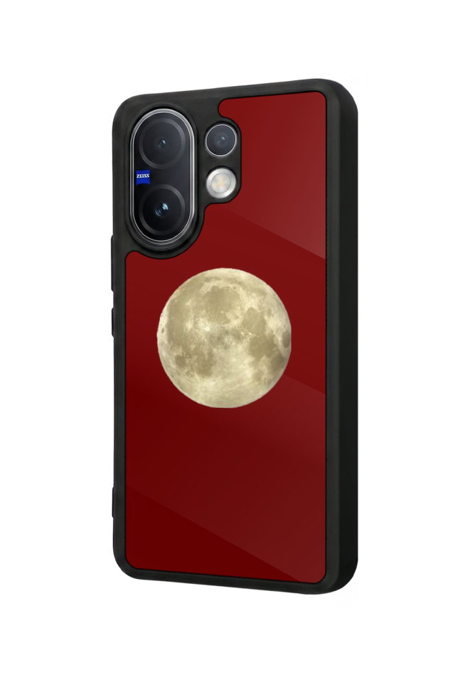 Vivo V60 Uyumlu Kirmizi Tasarımlı Glossy Premium Kılıf