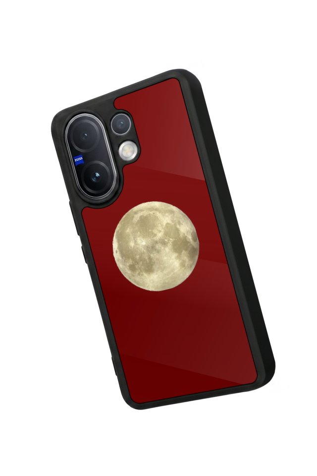 Vivo V60 Uyumlu Kirmizi Tasarımlı Glossy Premium Kılıf