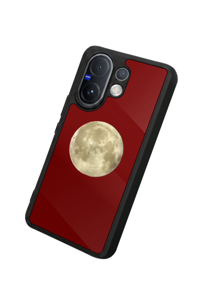 Vivo V60 Uyumlu Kirmizi Tasarımlı Glossy Premium Kılıf