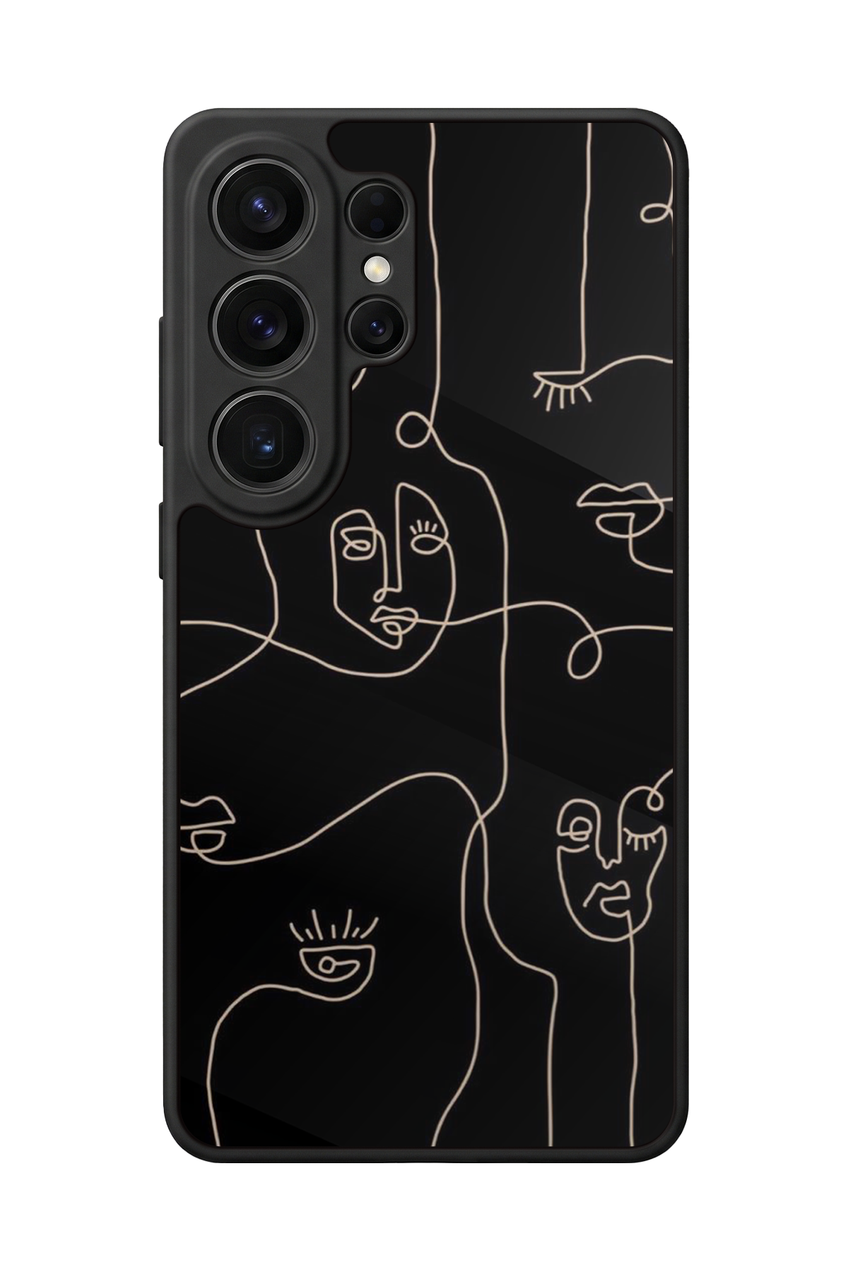 Samsung Galaxy S26 Ultra Uyumlu Line Art Tasarımlı Glossy Premium Kılıf