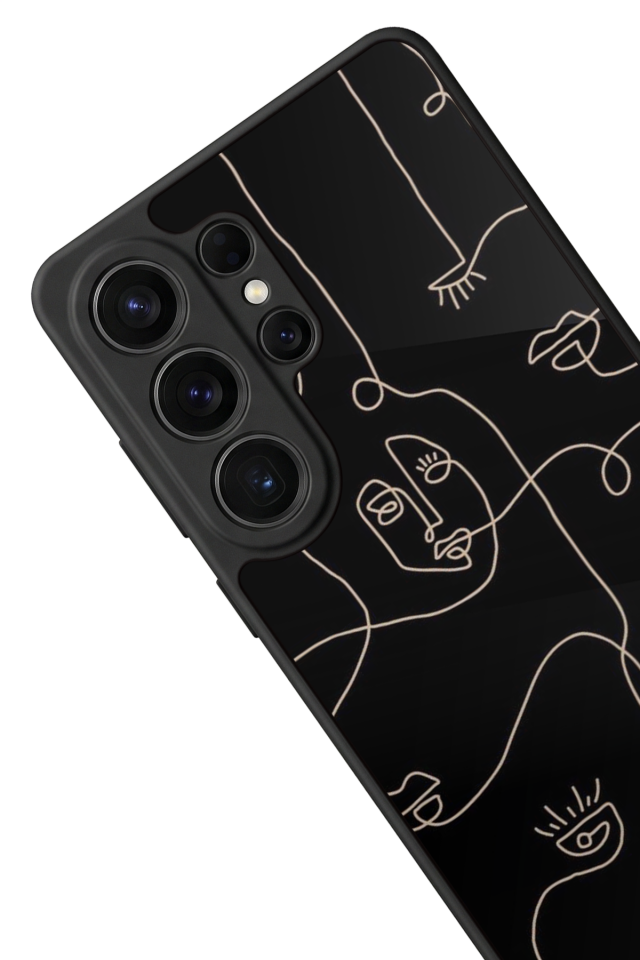 Samsung Galaxy S26 Ultra Uyumlu Line Art Tasarımlı Glossy Premium Kılıf