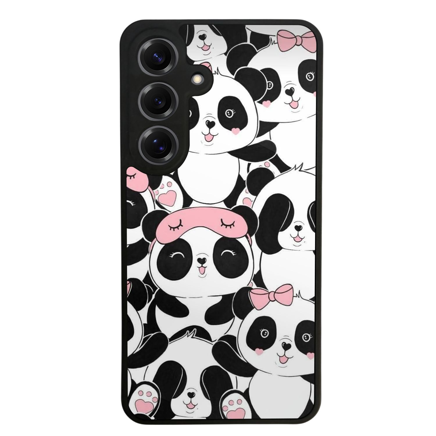 Samsung Galaxy S25 Uyumlu Panda Tasarımlı Glossy Premium Kılıf