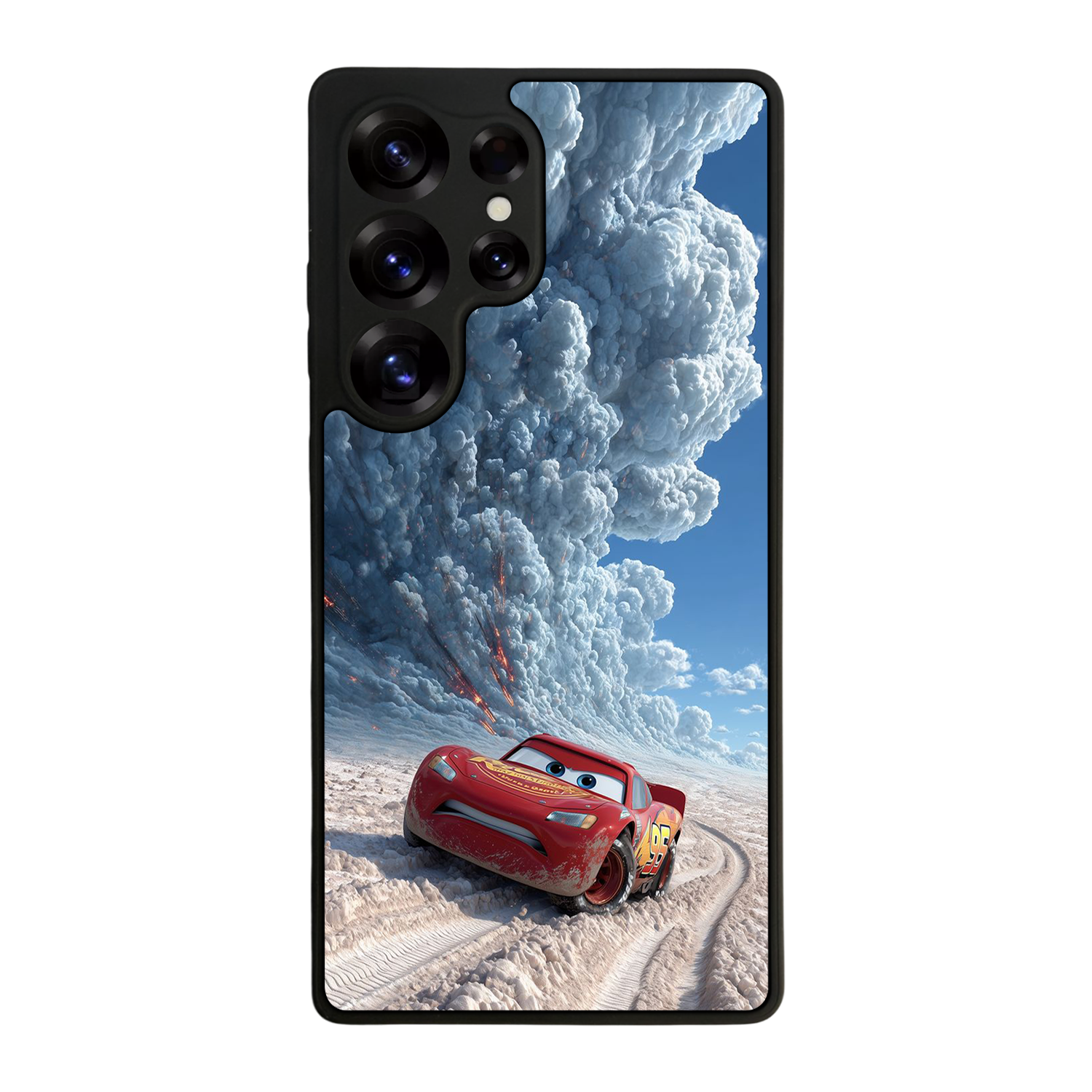 Samsung Galaxy S25 Ultra Uyumlu Şimsek McQueen Tasarımlı Glossy Premium Kılıf