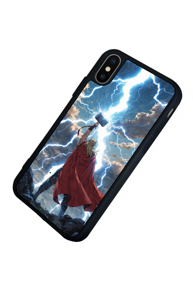 iPhone X/ XS Uyumlu Thor Tasarımlı Glossy Premium Kılıf