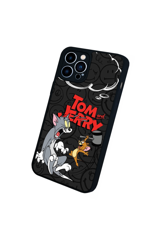 iPhone 13 Pro Max Uyumlu Tom And Jerry Tasarımlı Glossy Premium Kılıf