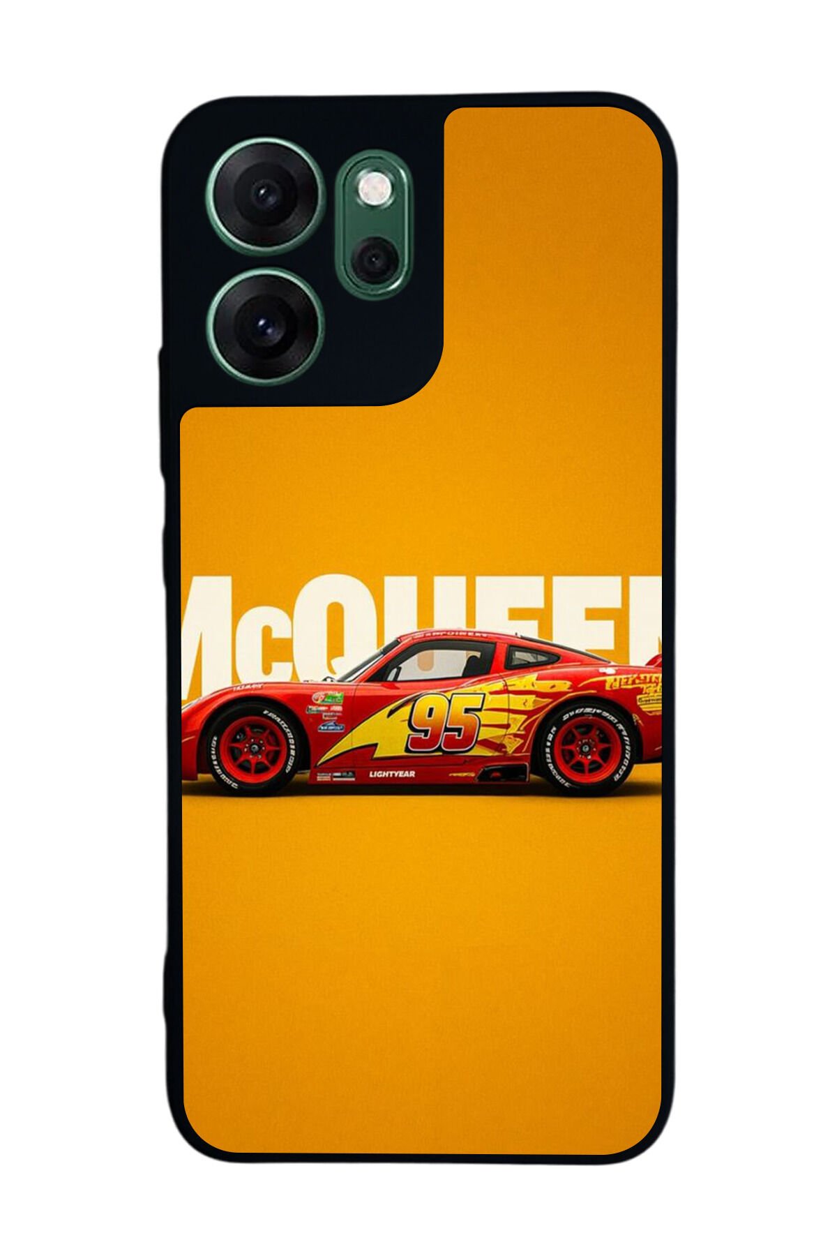Oppo Reno 14F Uyumlu Şimsek McQueen Tasarımlı Glossy Premium Kılıf