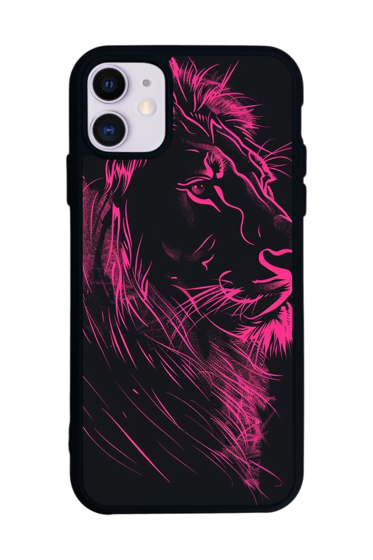 iPhone 11 Uyumlu Aslan Tasarımlı Glossy Premium Kılıf