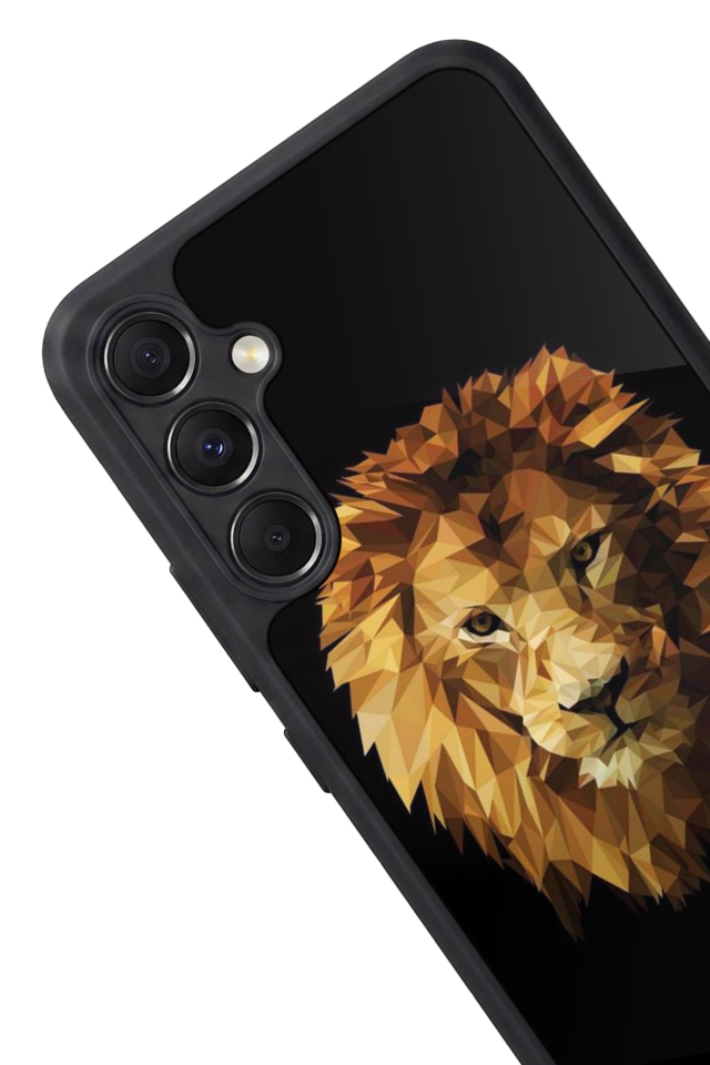 Samsung Galaxy M34 Uyumlu Aslan Tasarımlı Glossy Premium Kılıf