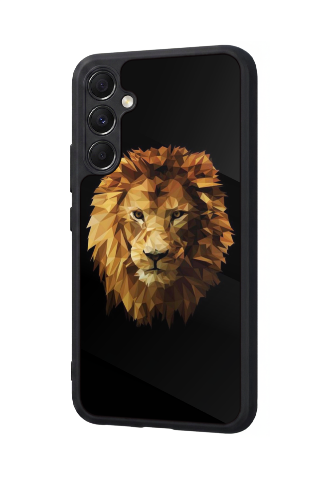 Samsung Galaxy M34 Uyumlu Aslan Tasarımlı Glossy Premium Kılıf
