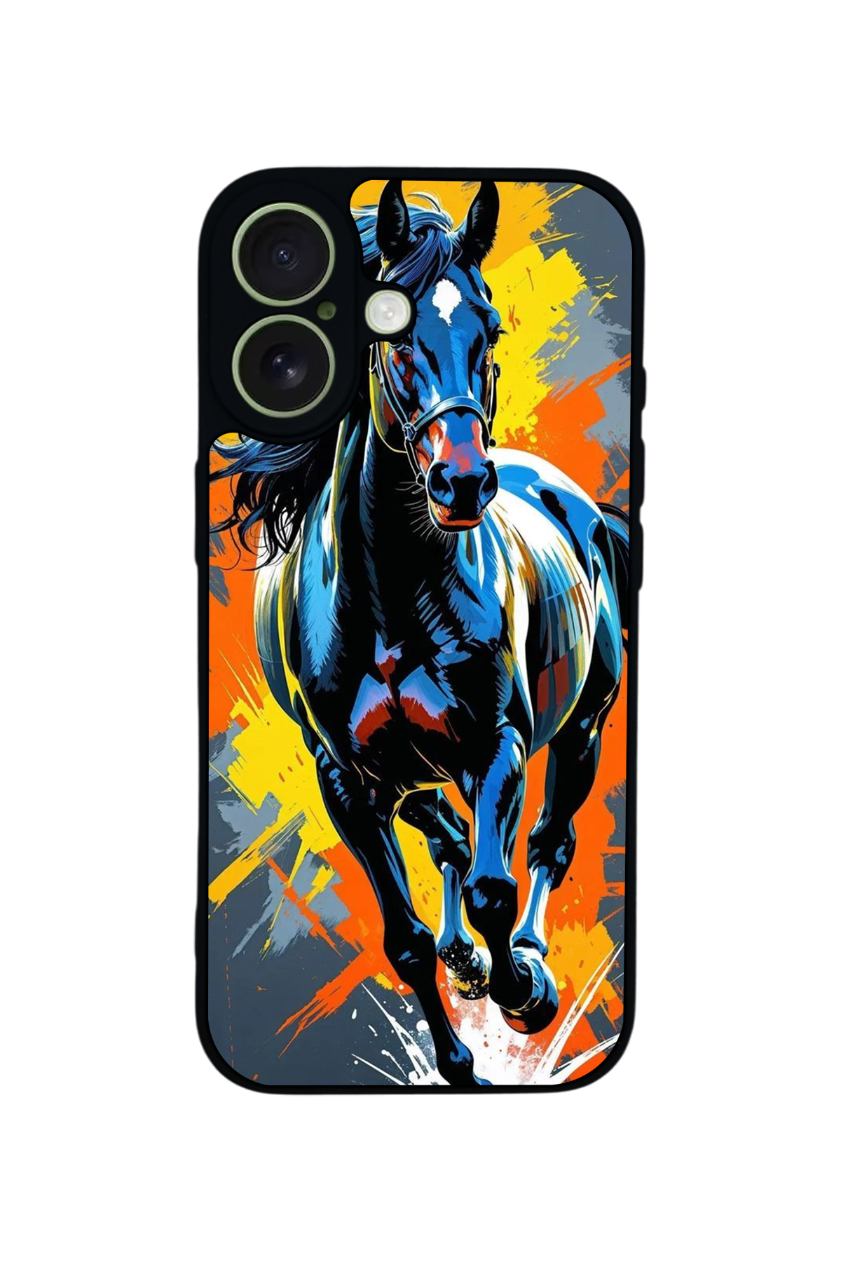 iPhone 17 Uyumlu At Horse Tasarımlı Glossy Premium Kılıf