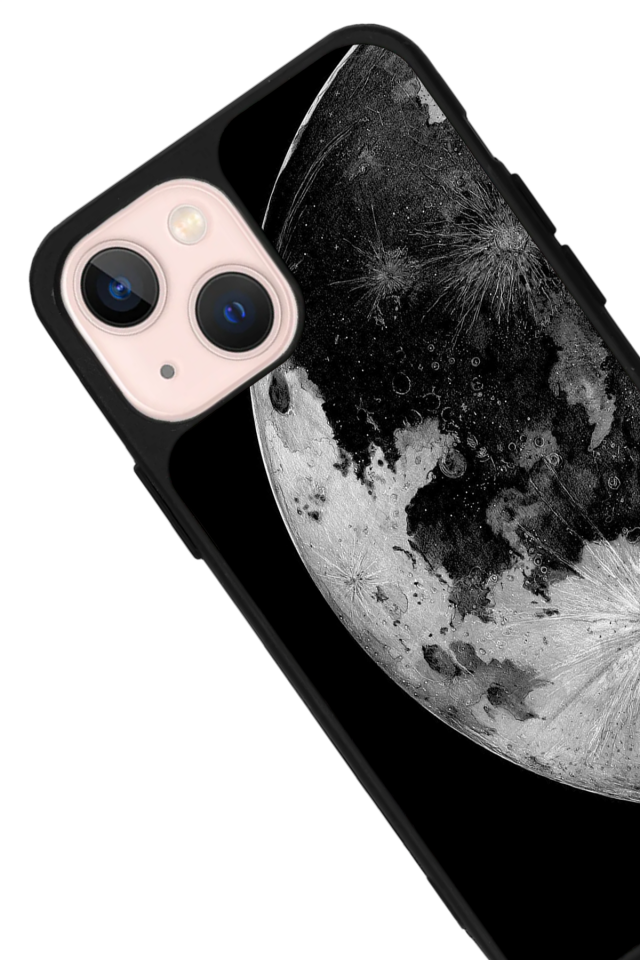 iPhone 15 Plus Uyumlu Ay Tasarımlı Glossy Premium Kılıf