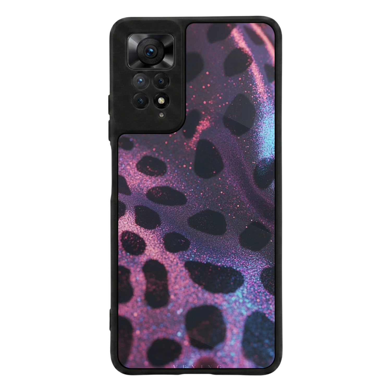 Xiaomi Redmi Note 11 Pro Uyumlu Hologram Leopar Tasarımlı Glossy Premium Kılıf