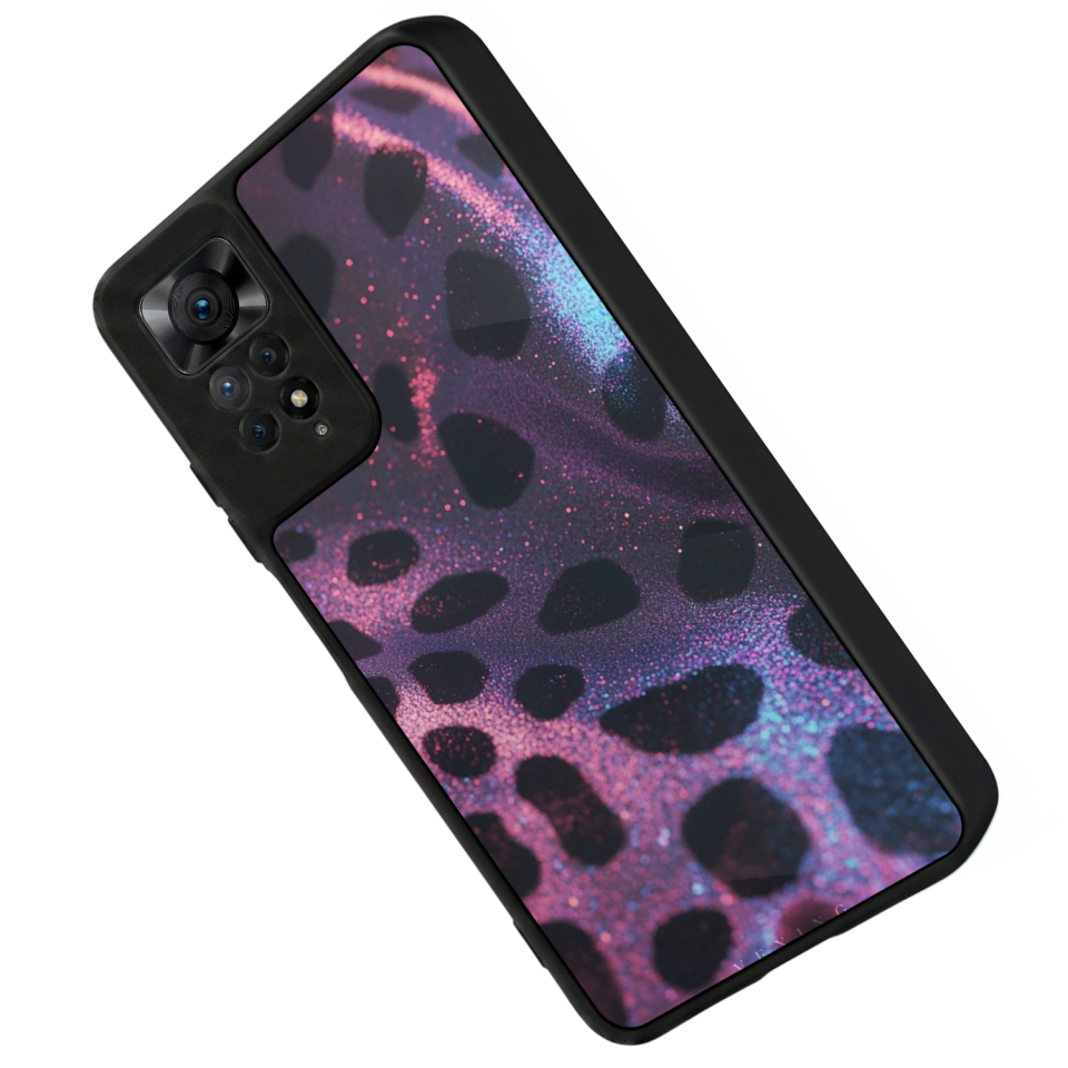 Xiaomi Redmi Note 11 Pro Uyumlu Hologram Leopar Tasarımlı Glossy Premium Kılıf