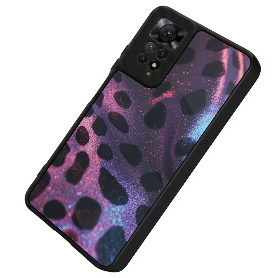Xiaomi Redmi Note 11 Pro Uyumlu Hologram Leopar Tasarımlı Glossy Premium Kılıf