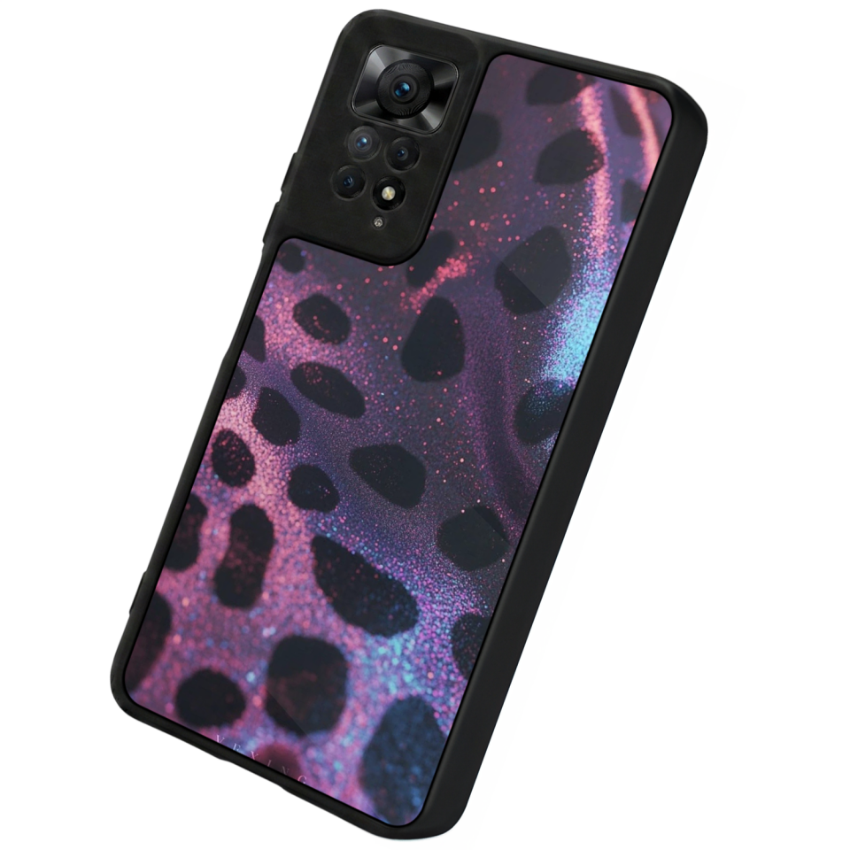 Xiaomi Redmi Note 11 Pro Uyumlu Hologram Leopar Tasarımlı Glossy Premium Kılıf