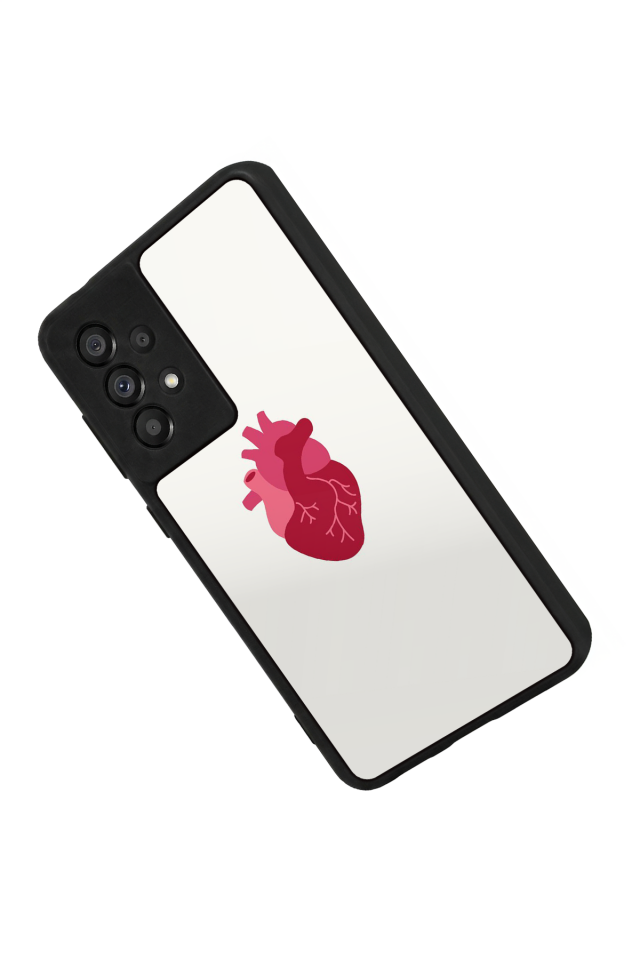 Samsung Galaxy A73 Uyumlu Kalp Love Tasarımlı Glossy Premium Kılıf