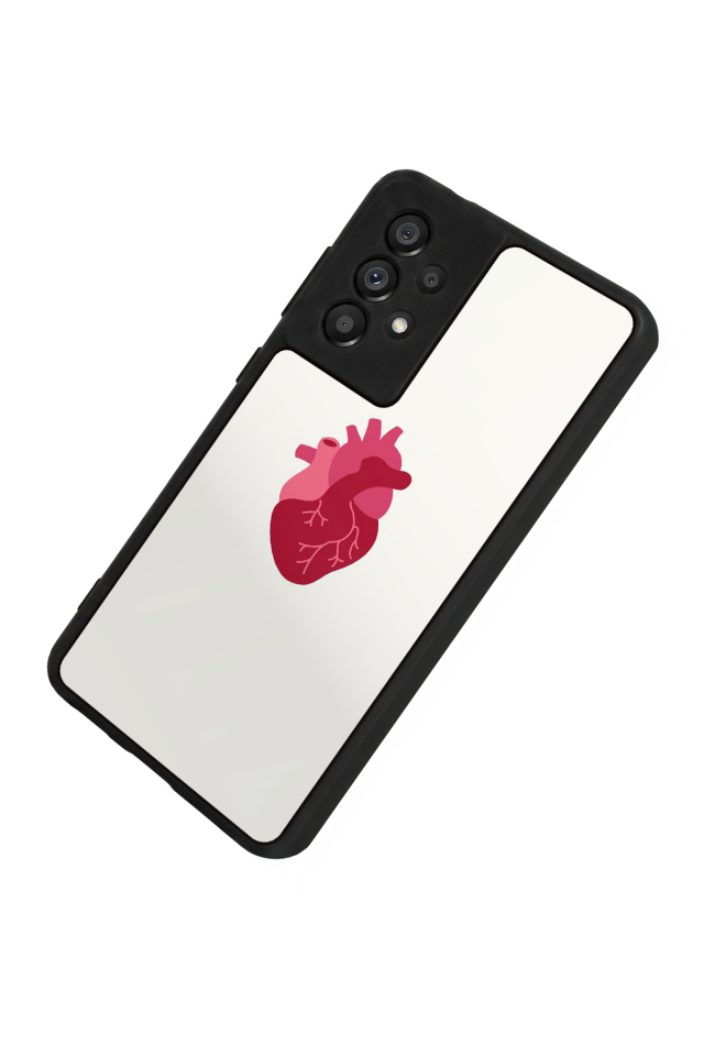 Samsung Galaxy A73 Uyumlu Kalp Love Tasarımlı Glossy Premium Kılıf