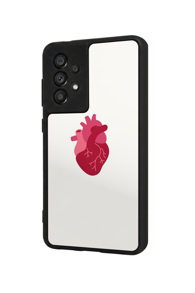 Samsung Galaxy A73 Uyumlu Kalp Love Tasarımlı Glossy Premium Kılıf