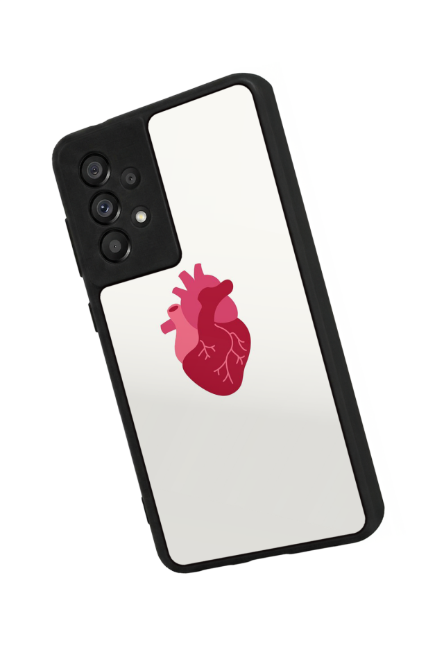 Samsung Galaxy A73 Uyumlu Kalp Love Tasarımlı Glossy Premium Kılıf