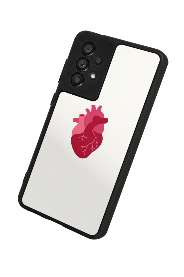 Samsung Galaxy A73 Uyumlu Kalp Love Tasarımlı Glossy Premium Kılıf