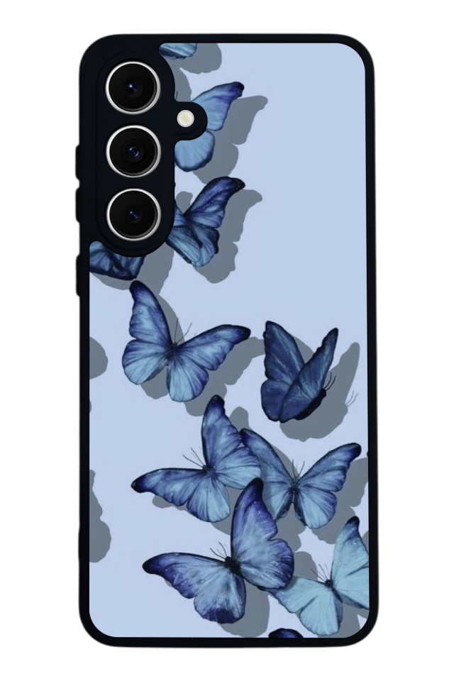 Samsung Galaxy S24 FE Uyumlu Kelebek Tasarımlı Glossy Premium Kılıf
