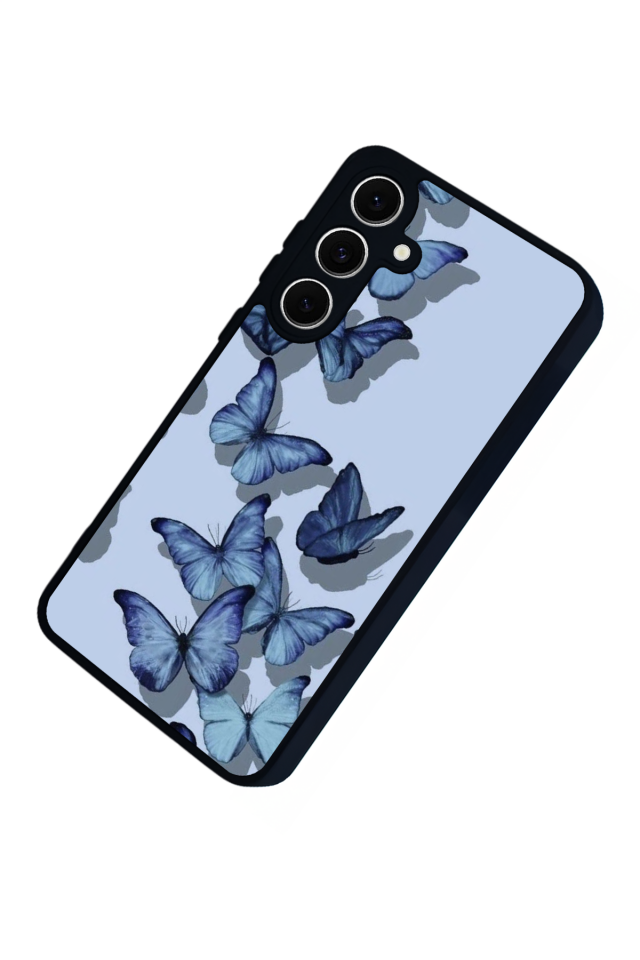 Samsung Galaxy S24 FE Uyumlu Kelebek Tasarımlı Glossy Premium Kılıf