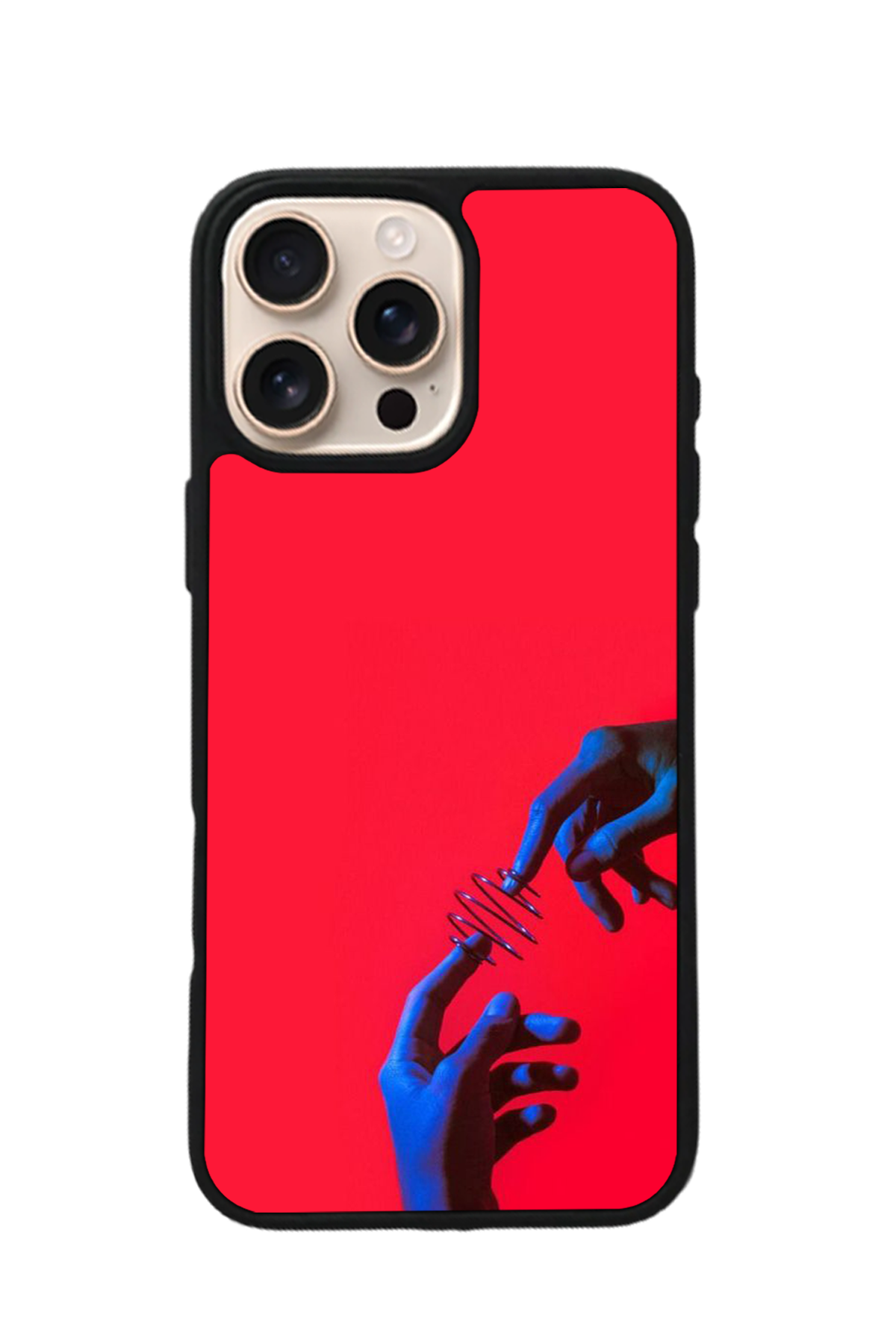 iPhone 16 Pro Max Uyumlu Kirmizi Tasarımlı Glossy Premium Kılıf