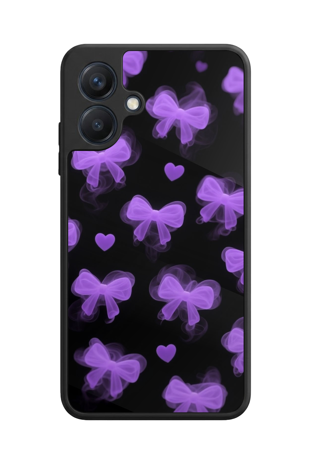 Samsung Galaxy A07 Uyumlu Kurdele Tasarımlı Glossy Premium Kılıf