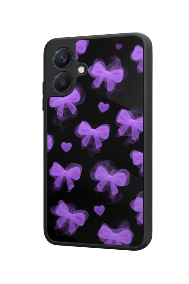 Samsung Galaxy A07 Uyumlu Kurdele Tasarımlı Glossy Premium Kılıf