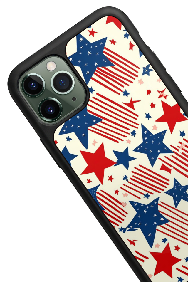 iPhone 11 Pro Uyumlu Retro Yildizlar Tasarımlı Glossy Premium Kılıf