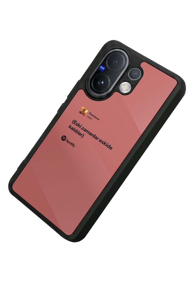 Vivo V60 Uyumlu Sarki Sozleri Tasarımlı Glossy Premium Kılıf