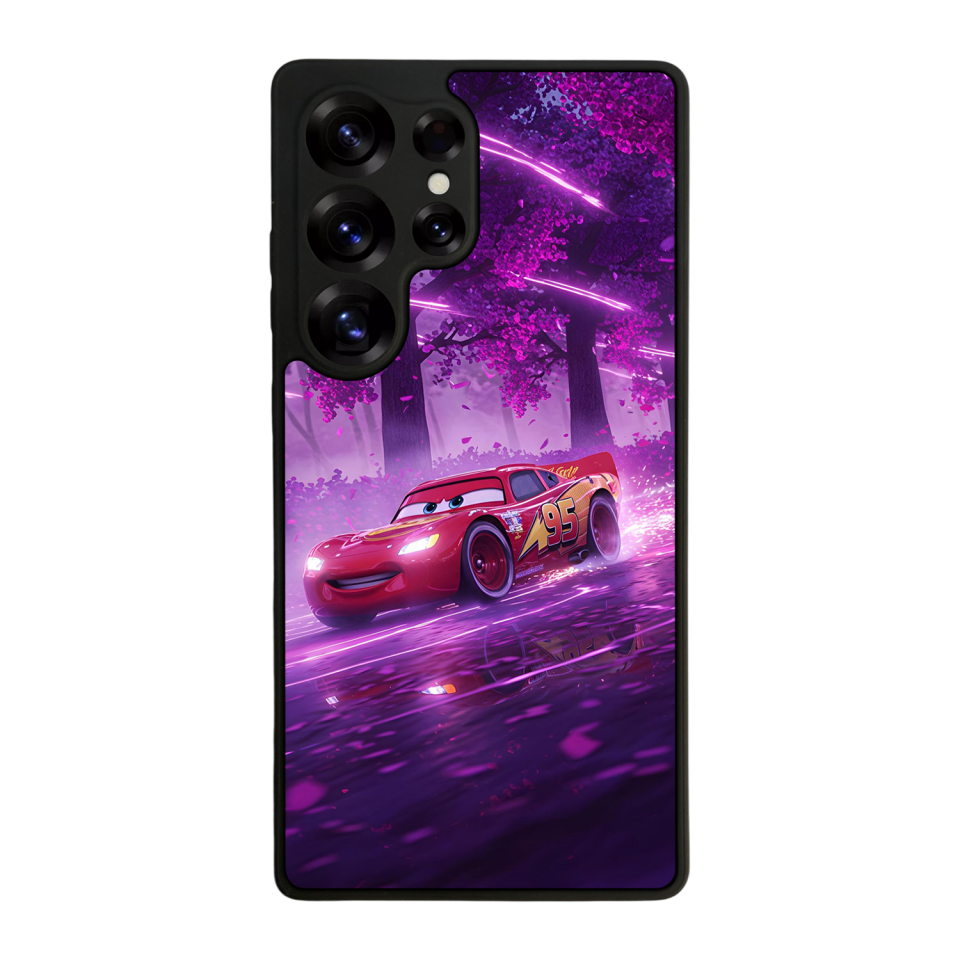 Samsung Galaxy S25 Ultra Uyumlu Şimsek McQueen Tasarımlı Glossy Premium Kılıf