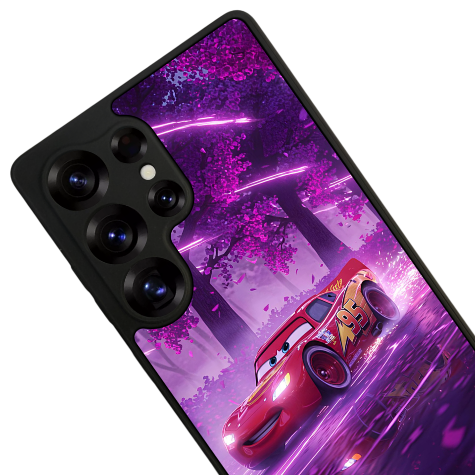 Samsung Galaxy S25 Ultra Uyumlu Şimsek McQueen Tasarımlı Glossy Premium Kılıf