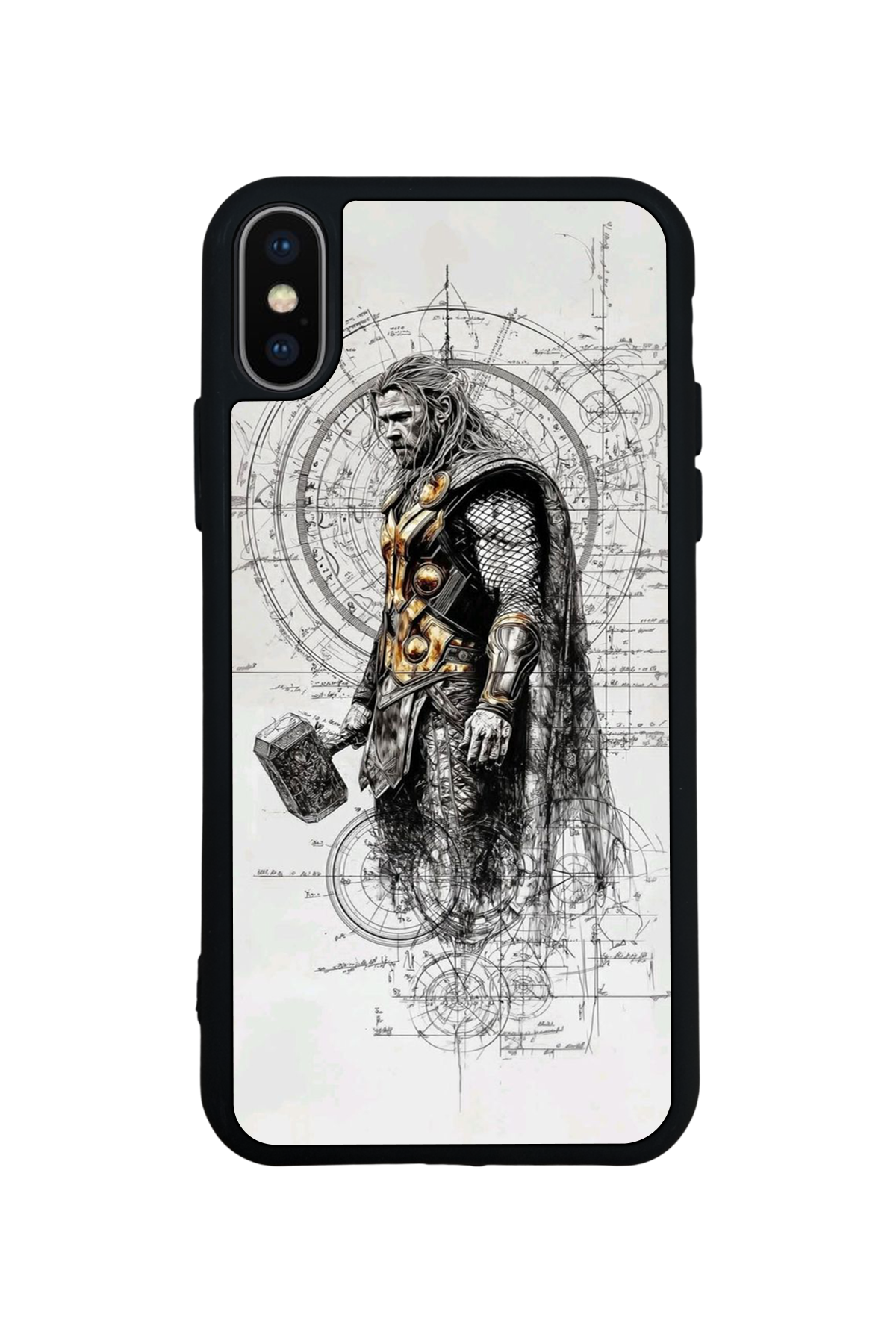 iPhone X/ XS Uyumlu Thor Tasarımlı Glossy Premium Kılıf