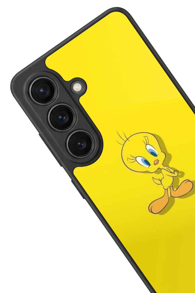 Samsung Galaxy S26 Uyumlu Tweety Tasarımlı Glossy Premium Kılıf