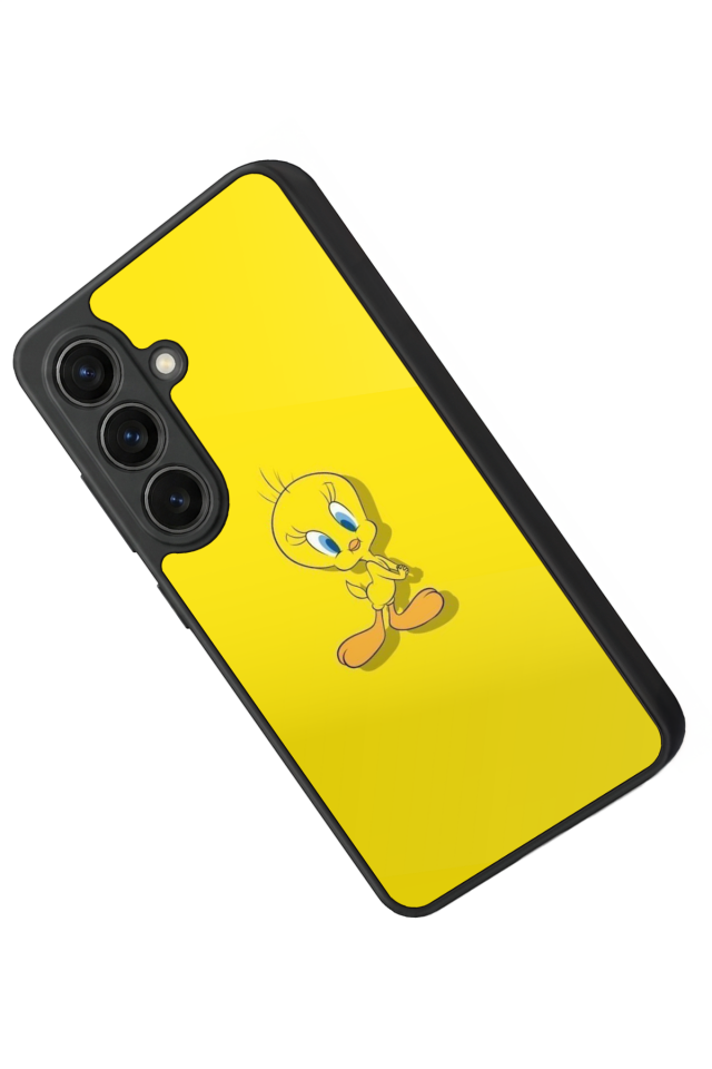 Samsung Galaxy S26 Uyumlu Tweety Tasarımlı Glossy Premium Kılıf
