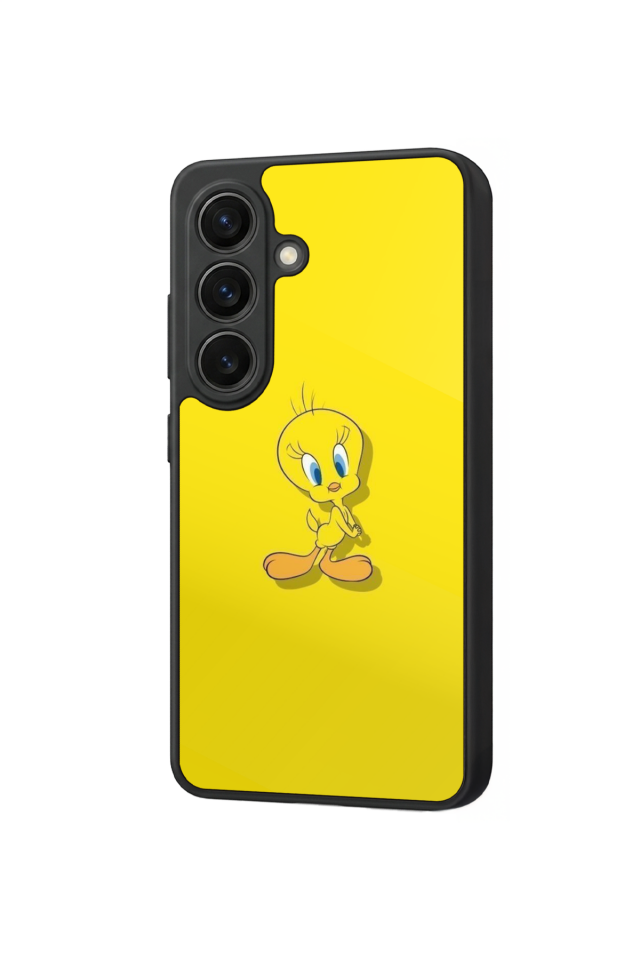 Samsung Galaxy S26 Uyumlu Tweety Tasarımlı Glossy Premium Kılıf