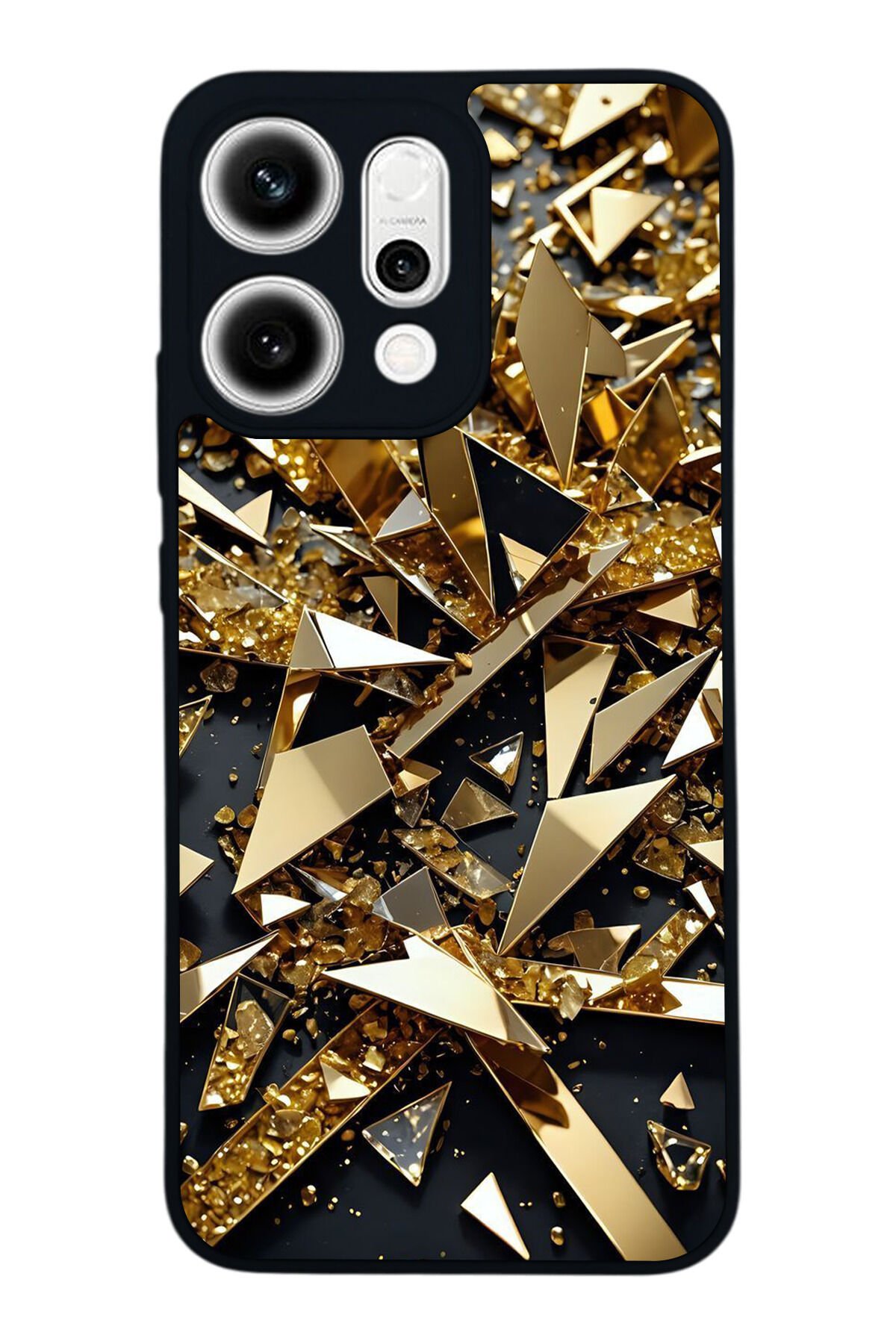 Oppo Reno 14 Uyumlu Mermer Marble Tasarımlı Glossy Premium Kılıf