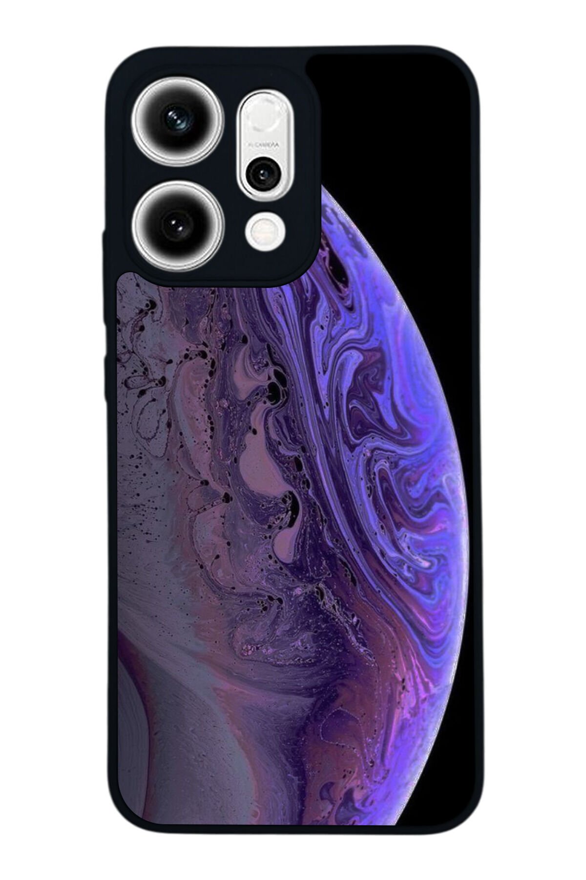 Oppo Reno 14 Uyumlu Ay Tasarımlı Glossy Premium Kılıf