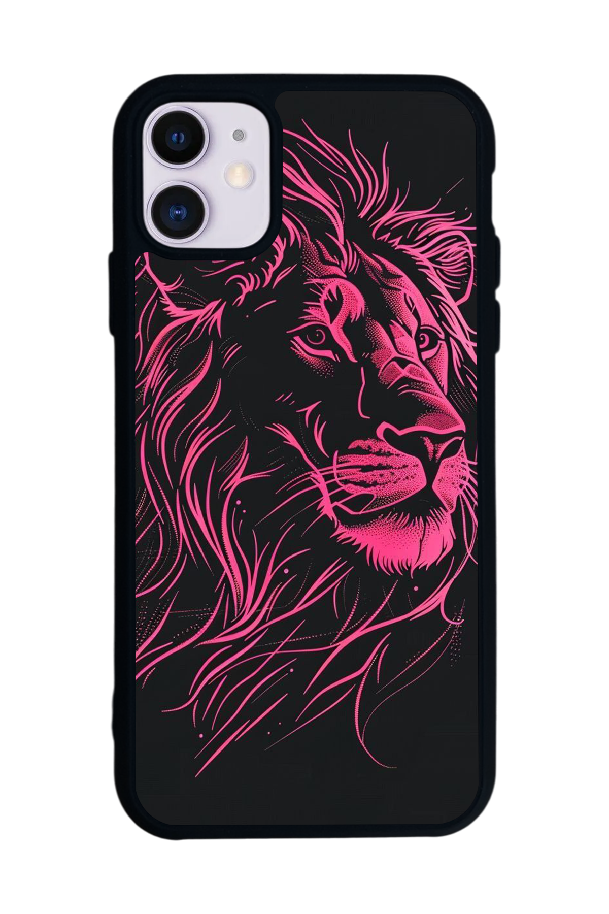 iPhone 11 Uyumlu Aslan Tasarımlı Glossy Premium Kılıf