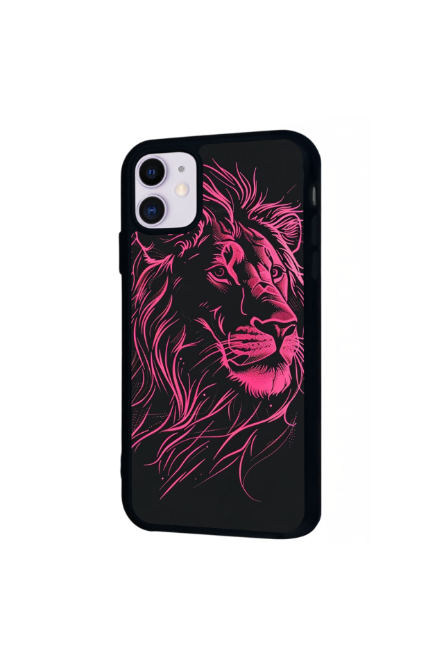 iPhone 11 Uyumlu Aslan Tasarımlı Glossy Premium Kılıf