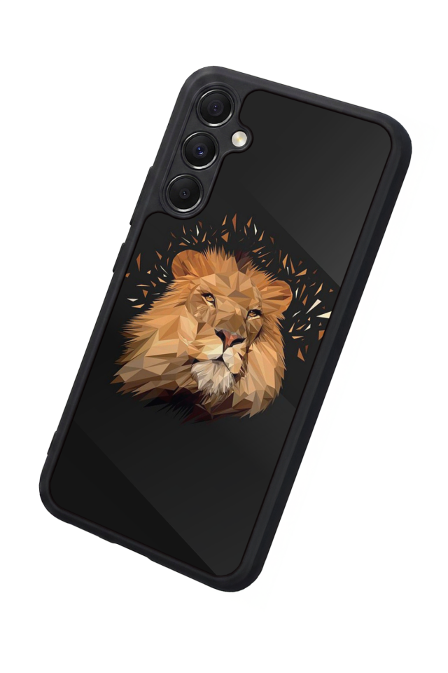 Samsung Galaxy M34 Uyumlu Aslan Tasarımlı Glossy Premium Kılıf
